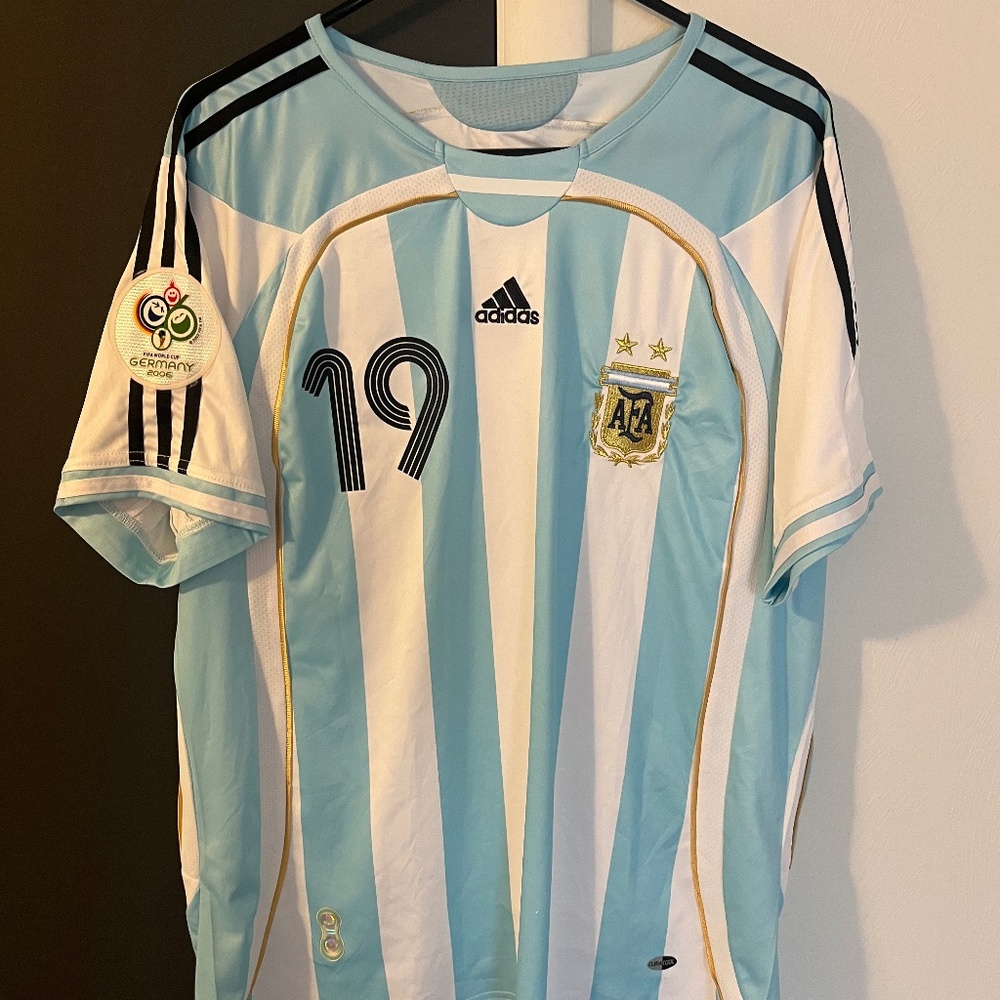 Leo Messi 2006 Germany World Cup Jersey Argentina #19